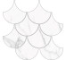 Мозаїка Capitol White Escama Pulido - 28x29  Capitol з колекції Capitol Halcon