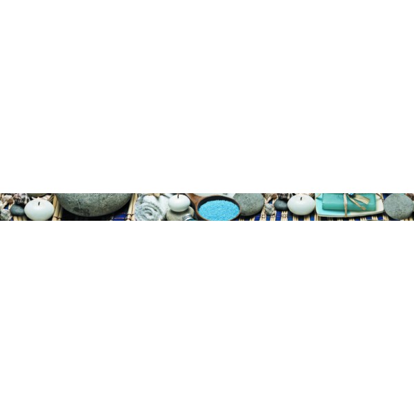 Бордюр Listelo Soaps Blue Brillo 5Х73 з колекції Brazil Ceracasa Ceramica