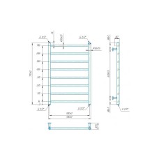 Рушникосушка INOX Флет 770х530/500 Рушникосушка INOX Флет 770х530/500