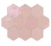 Плитка Pink 10.8x12.4 Zellige Hexa Wow з колекції Zellige Hexa Wow