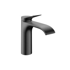 Змішувач Vivenis 110 для умивальника з донним клапаном pop-up Brushed Black Chrome (75020340)