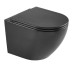 DFL0460111MB Flow Унитаз подвесной 495x365x365mm с крышкой soft-close, Vortex Flush, матовый черный (1 сорт)