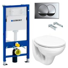 Набор Duofix PRO 20 (Чаша подвес.унит.IDOL+сид.дюр.пов.под+инст.с-ма DUOFIX 2в1 + DELTA01 хром гл