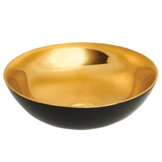 Раковина  накладна TINOS, чорна/золото, глянець, CE-43-027