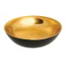 Раковина накладная TINOS, черная/золото, глянец, CE-43-027 Invena