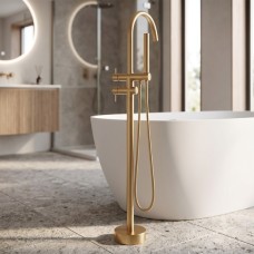 550538BG Flow Змішувач для ванни з підлоги, brushed gold (1 сорт) 550538BG Flow Змішувач для ванни з підлоги, brushed gold (1 сорт)