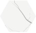 Плитка Esagona Marmo Bianco 22.5x19.5 Mate 41zero42 з колекції Mate 41zero42