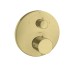 Термостат на 2 споживачі Axor Starck з запірним перемикачем, Brushed Brass (10720950)