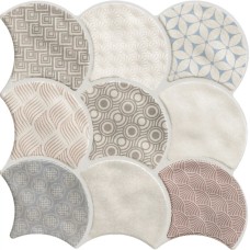 Мозаика 30.7x30.7 Scale Boho White Scale Boho из коллекции Scale Boho SCALE Керамическая плитка Realonda