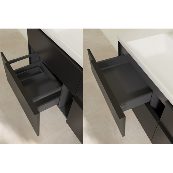 SUBWAY 3.0 Тумба під умивальник 1272x576x478 мм, Volcano Black (C602L1VL)