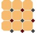 Плитка Ochre Yellow Black Brick-Red 30x30 Octagon Top Cer з колекції Octagon TopCer