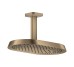Верхний душ Axor ShowerSphere 370х220 1jet EcoSmart с потолочным кронштейном, Brushed Bronze (39761140)