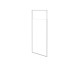 Кабина walk in ICON 100x200-280 стекло прозрачное, профиль хром