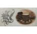 Декор Dec. Sand Brown Cup 10x20 Stone Ribesalbes з колекції Stone Ribesalbes