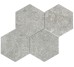 30x30 FDBE030021 Malla Hexa Limestone Gris Roca Limestone из коллекции Limestone Roca