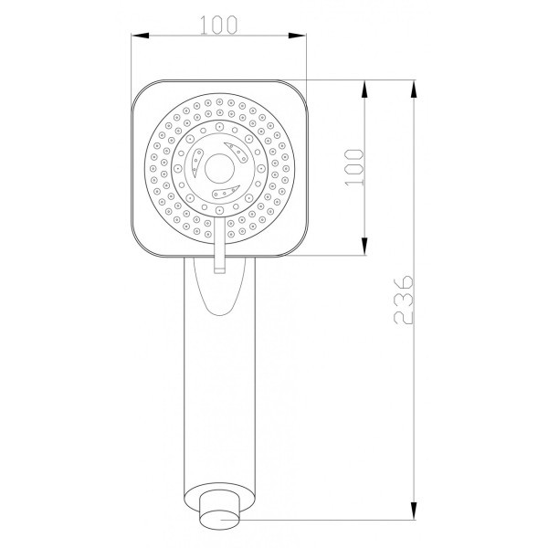 Лійка для душу Invena Alize AS-81-001 Invena