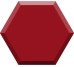 Плитка Rosso - 15x17 HEXA 9 D Hexa з колекції Hexa Bardelli