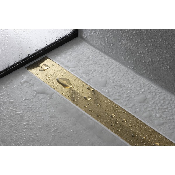 Верхня частина"RainDrain Flex"для душового трапу (пристінний)1000 мм Polished Gold Optic (56053990)