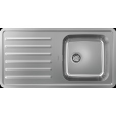 Кухонна мийка S4111-F400 на стільницю 975х505 з сифоном (43341800) Stainless Steel