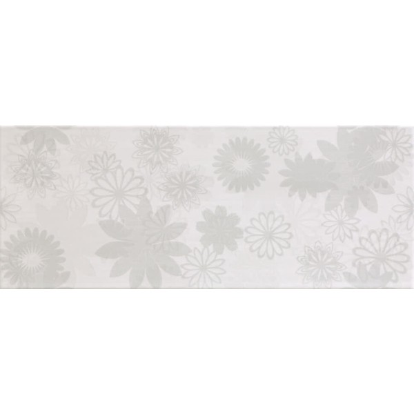 Плитка (20x50.2) PNF10 Pennellato Bianco(Chiaro)Ins. Floreale - Pennellato з колекції Pennellato Ascot