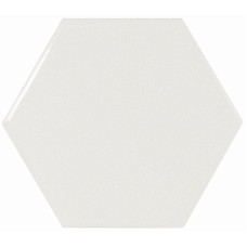 Плитка 10,7*12,4 Scale Hexagon White 21911