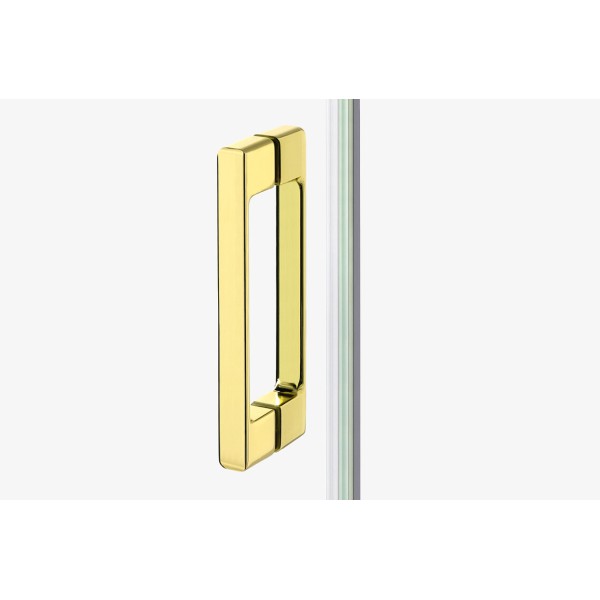 Душова кабіна квадратна Prime Light Gold 100x100x200 скло clear ACTIVE SHIELD 6мм