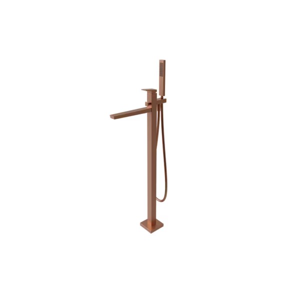 SQUARE, Смеситель напольный для ванны, brushed copper (100281868)