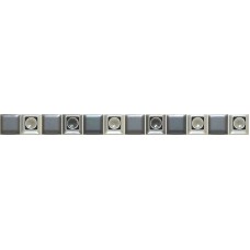 Liston Mosaico Luxe Black Бордюр (5х60) Luxe Керамічна плитка Fanal