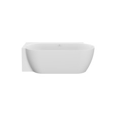 Ванная пристенная Freedom Corner II Tec 175х86 L (перелив/слив белый, черный, хром) белая, CC81000000