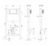 VOLLE MASTER EVO SENSOR комплект інсталяції для унітазу 4в1 (інсталяція, кріплення, прокладка, клавіша LARGO EVO SENSOR cromo)