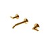 LIGNAGE, Смеситель для умывальника на 3 отверстия, настенный, gold (100379599)