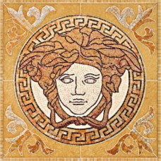 Панно Rosoni Medusa In Pietra Naturale White 78.9x78.9 Palace Gold з колекції Palace Gold Панно Rosoni Medusa In Pietra Naturale White 78.9x78.9 Palace Gold з колекції Palace Gold