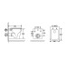 DFL0520111W Flow square Подвесной безобедочный унитаз с крышкой soft-close, Vortex Flush, белый глянец (1 сорт)