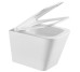 DFL0520111W Flow square Подвесной безобедочный унитаз с крышкой soft-close, Vortex Flush, белый глянец (1 сорт)