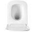 DFL0520111W Flow square Подвесной безобедочный унитаз с крышкой soft-close, Vortex Flush, белый глянец (1 сорт)