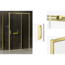 Душова кабіна PRIME LIGHT GOLD RIGHT 100x100x200 прозоре скло ACTIVE SHIELD 6мм Душова кабіна PRIME LIGHT GOLD RIGHT 100x100x200 прозоре скло ACTIVE SHIELD 6мм
