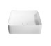 Умивальник 40*40*12,5см накладний кам'яний Solid surface