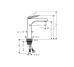 Смеситель Axor Citterio 160 Lever rhombic cut для умывальника с донным клапаном, Polished Black Chrome 39081330