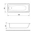 Ванная стальная PRO STEEL 160*70*39