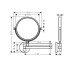 Дзеркало для гоління Axor Universal Circular, Stainless Steel Optic (42849800)