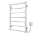Рушникосушарка електрична Ladder П7 500х700 Deffi нержавіюча сталь (Білий, WD03, Праве підключення) 