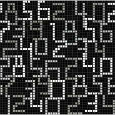 Мозаїка Data Black 58.6x58.6 Decori Opus Romano з колекції Decori Opus Romano