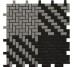 Мозаїка Mosaico Tessuto Pearl Dark 25.1x25.1 Beton Casalgrande Padana з колекції Beton Casalgrande Padana