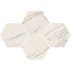 Декор Calacata Trama Mirco Matt Essagono 25x21.6 Motif з колекції Motif Декор Calacata Trama Mirco Matt Essagono 25x21.6 Motif з колекції Motif Marca Corona: 1741 год — от майолики д'Эсте до керамогранита