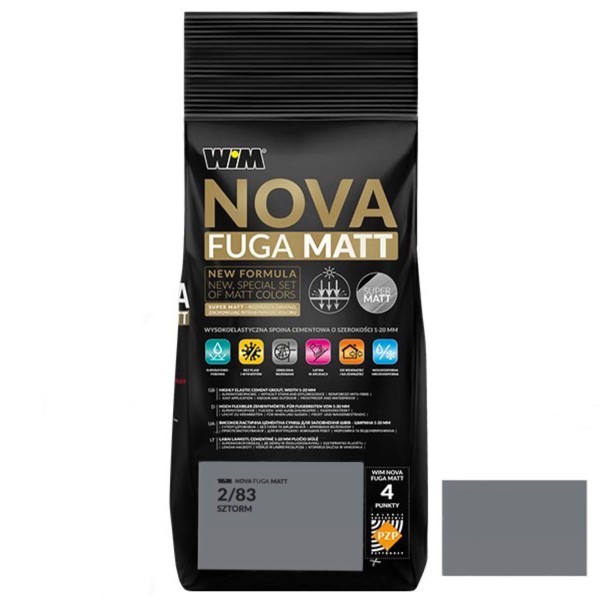 Зат NOVA FUGA MATT 2/83  2кг шторм (1 сорт)