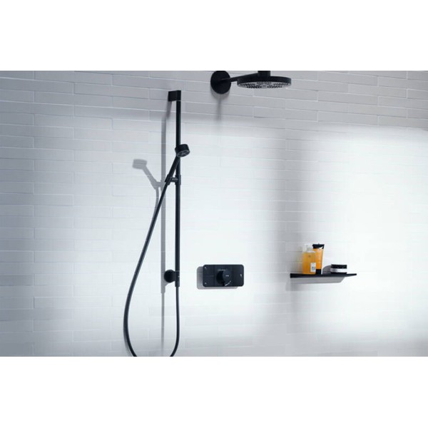 Душовий набір Axor One 75 1jet EcoSmart прихованого монтажу Brushed Black Chrome (48791340)