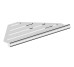 AddStoris S Полочка угловая 15.4х15.4x30.2 см, Chrome (41761000)