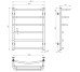 Рушникосушарка UNIO LKD ЕU 700-500-6 Лесенка Каскад Дуга электро UNIO