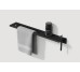 Полиця "SLIM" 500, рушникотримач L, гачок R, RAL9005 (black mat)