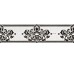 Бордюр (8x30) Mrv 231 Frise Bianco/Nero - Elite з колекції Elite Piemme